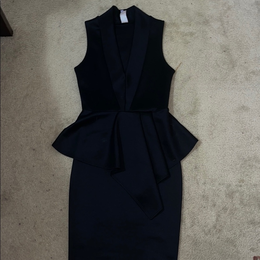 Black Vest Bodycon Dress
